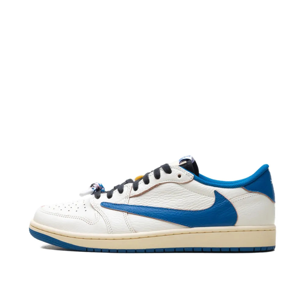 Jordan 1 Retro Low OG SP Fragment x Travis Scott Sail Military Blue