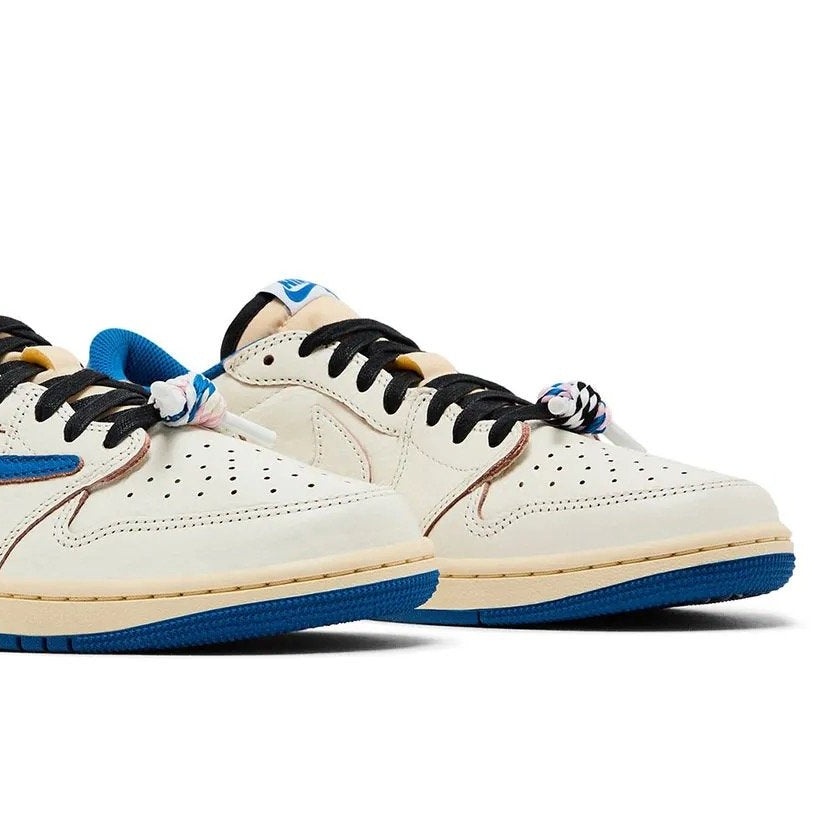 Jordan 1 Retro Low OG SP Fragment x Travis Scott Sail Military Blue