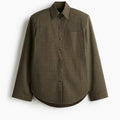 Green Plaid Button-Up Shirt
