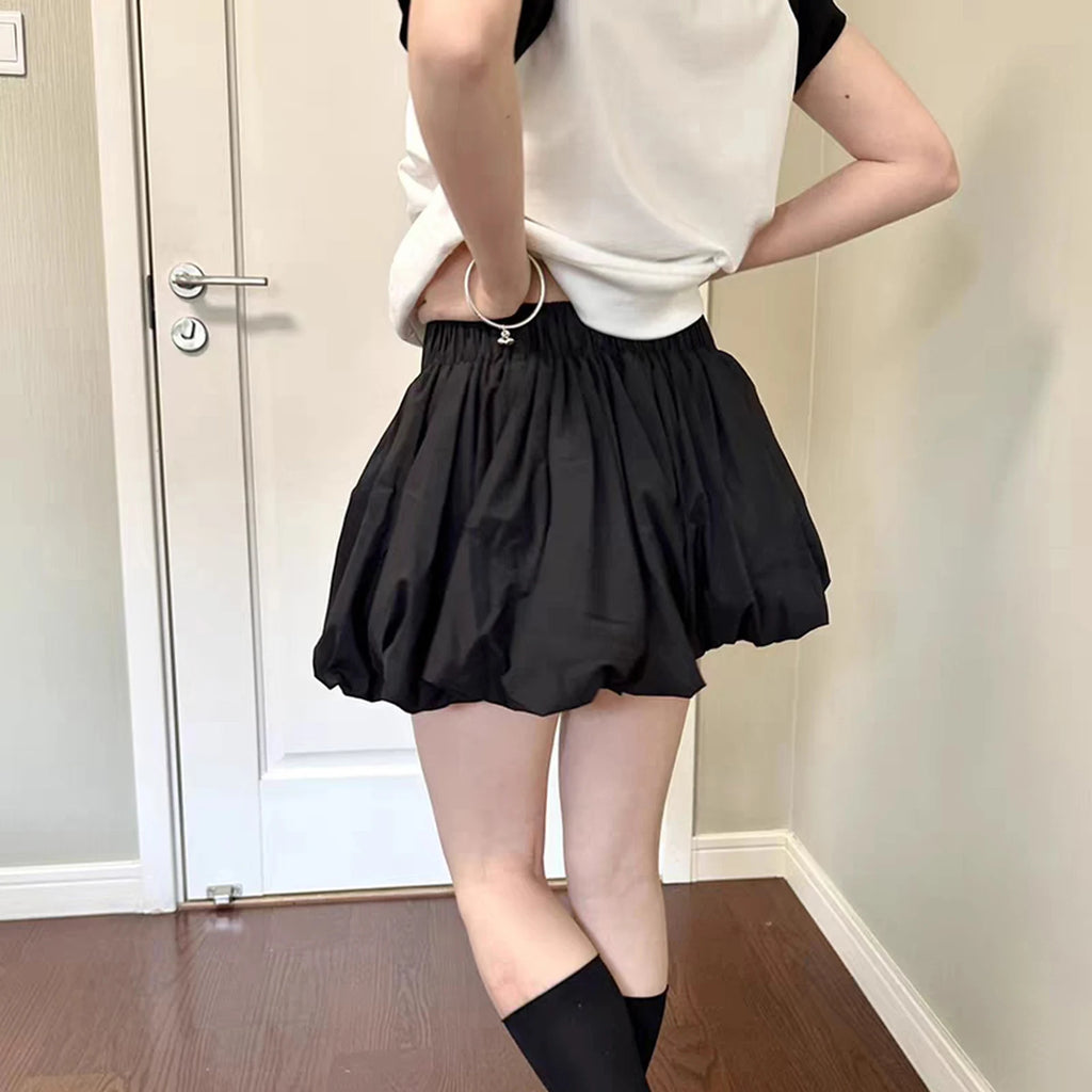 Ruffle Balloon Mini Skirt