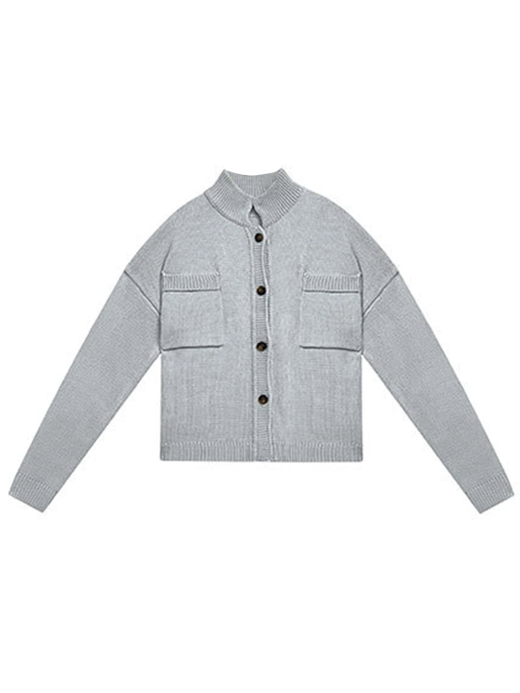 Button-Up Knit Cardigan
