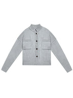 Button-Up Knit Cardigan