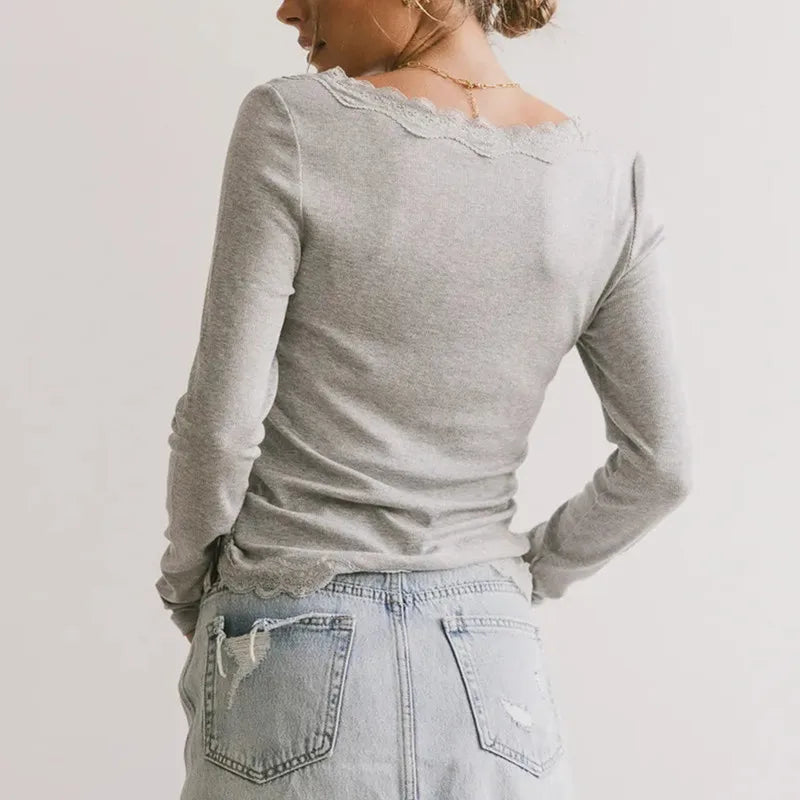 Lace Button-Down Cardigan