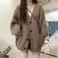 Loose V-Neck Cardigan