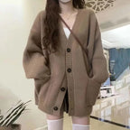 Loose V-Neck Cardigan