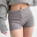 Fold-Over Knit Shorts