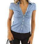 Plaid Button-Down Shirt