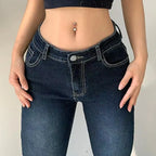 Low-Rise Flare Jeans