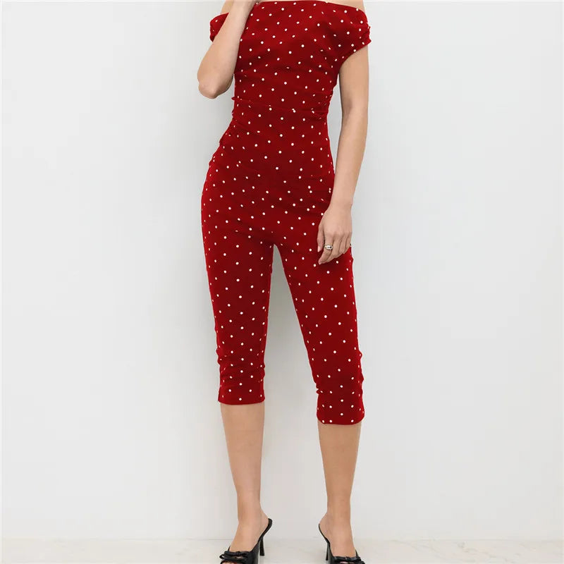 Polka Dot Capri Leggings