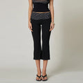 Polka Dot Flare Capri Pants