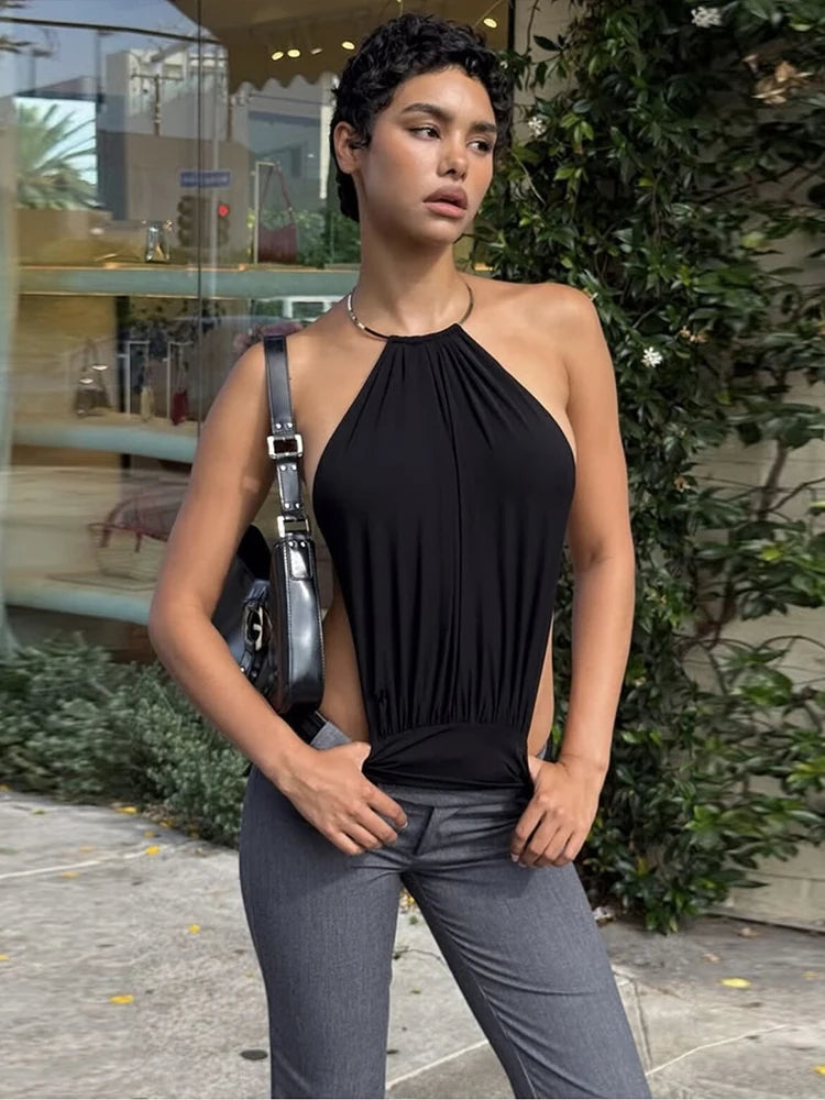 BF - Metal Ring Halter Camisole