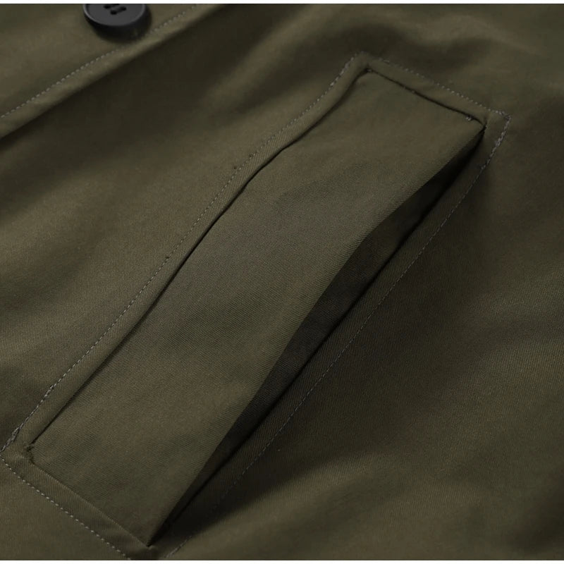Hooded Short Trench Coat