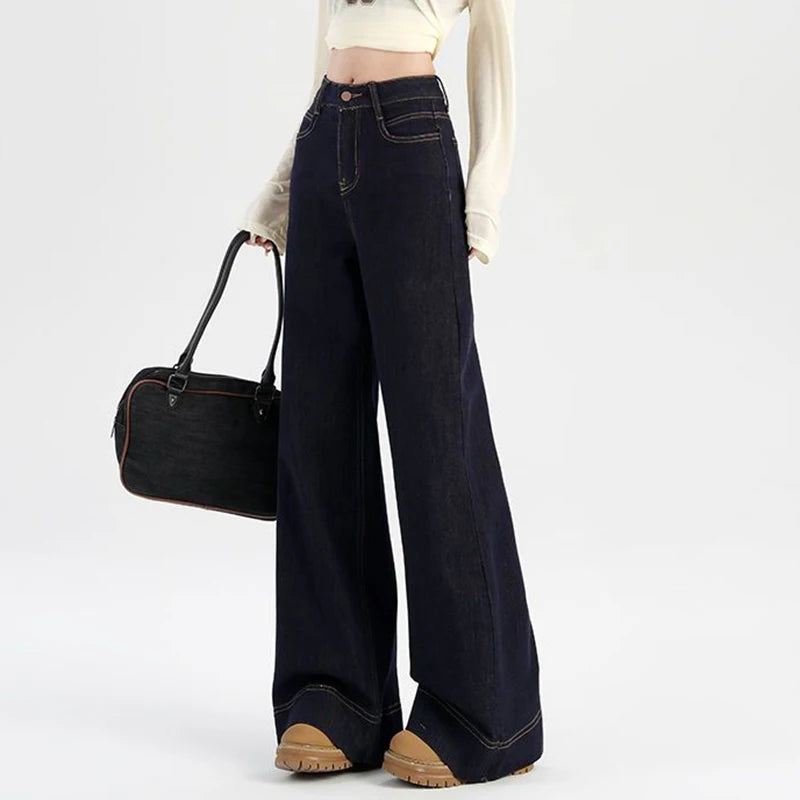 High-Waist Punk Denim Skirt