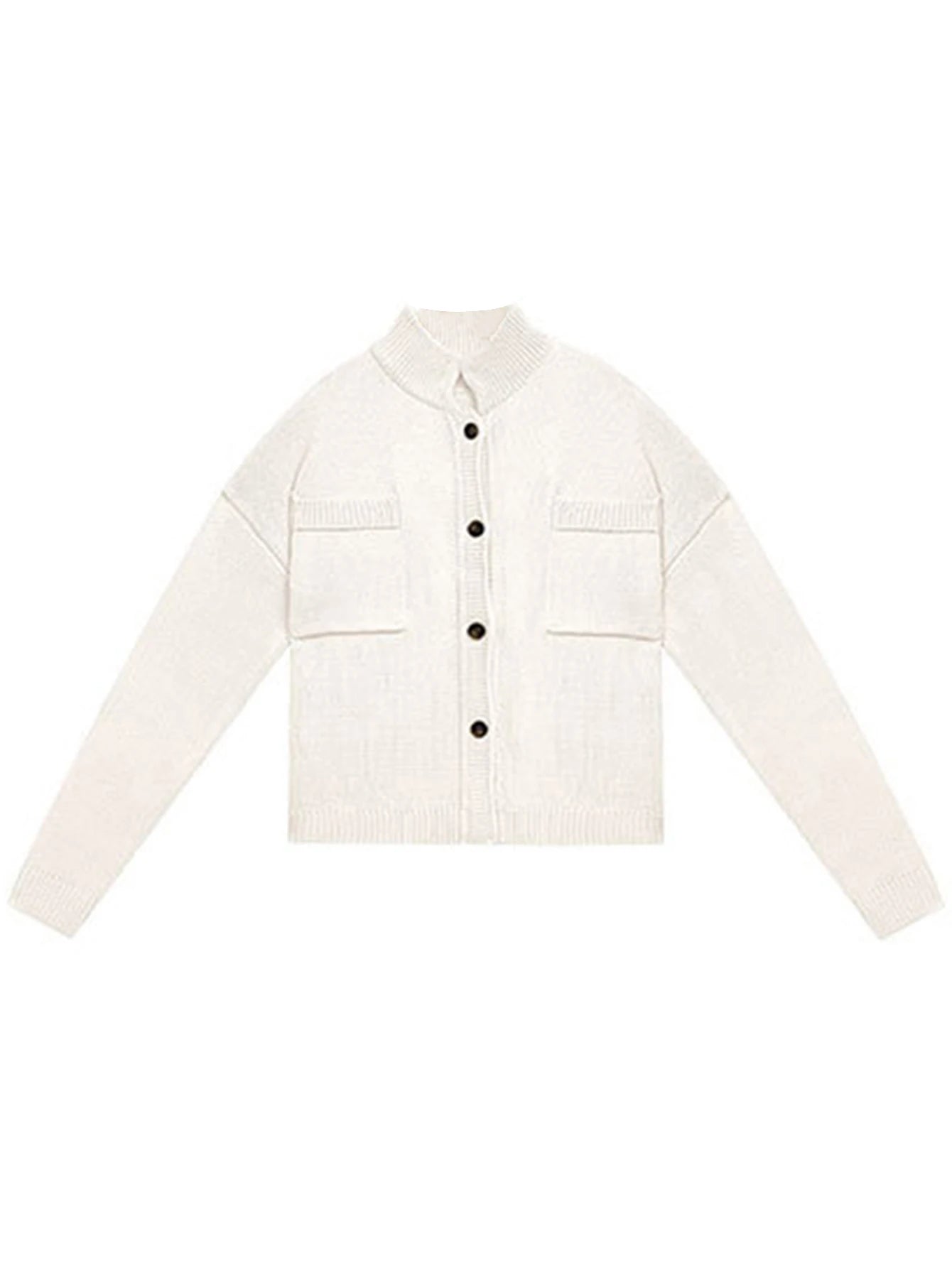 Button-Up Knit Cardigan