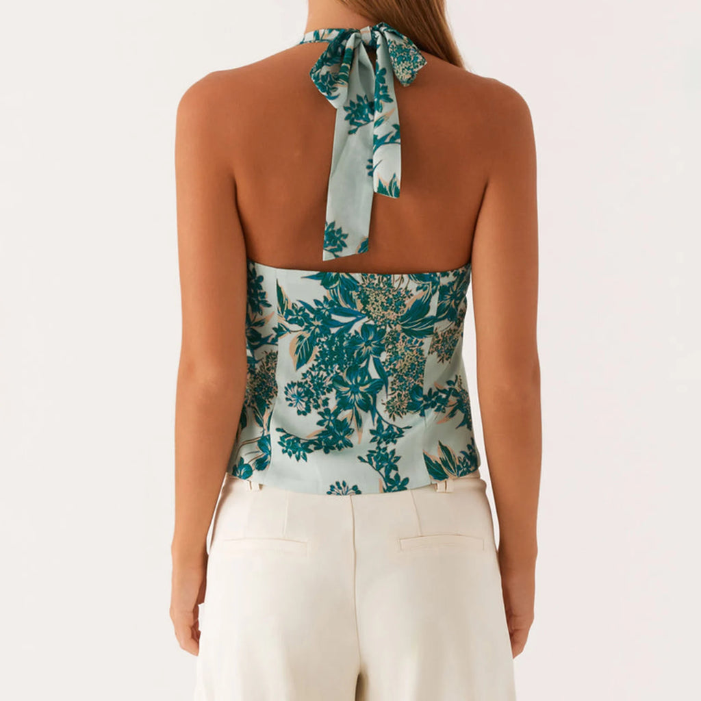 Halter Button-Down Top