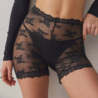 Y2K Lace Mesh Cover-Up Shorts