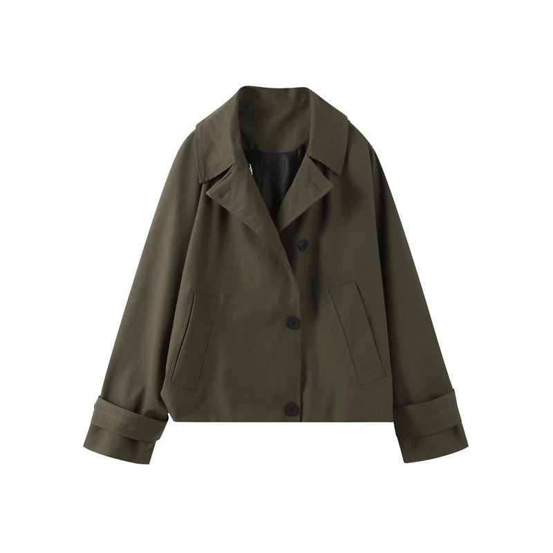 Hooded Short Trench Coat