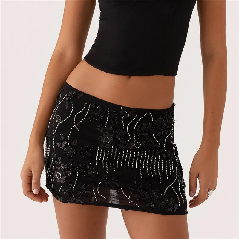 Sequin Sparkle Mini Skirt
