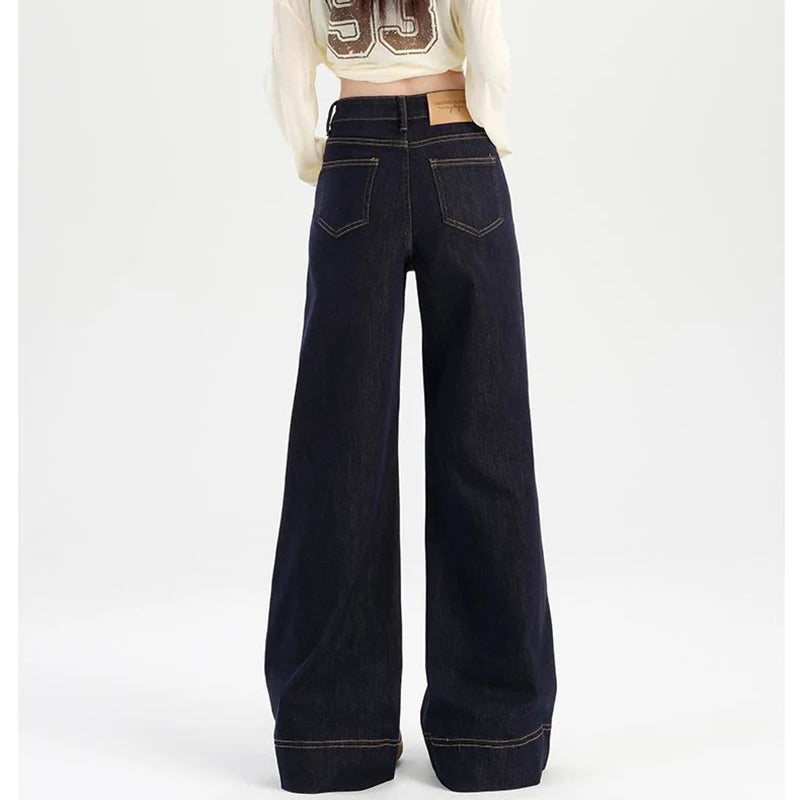 High-Waist Punk Denim Skirt