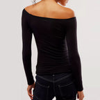 Off-Shoulder Crop Tee