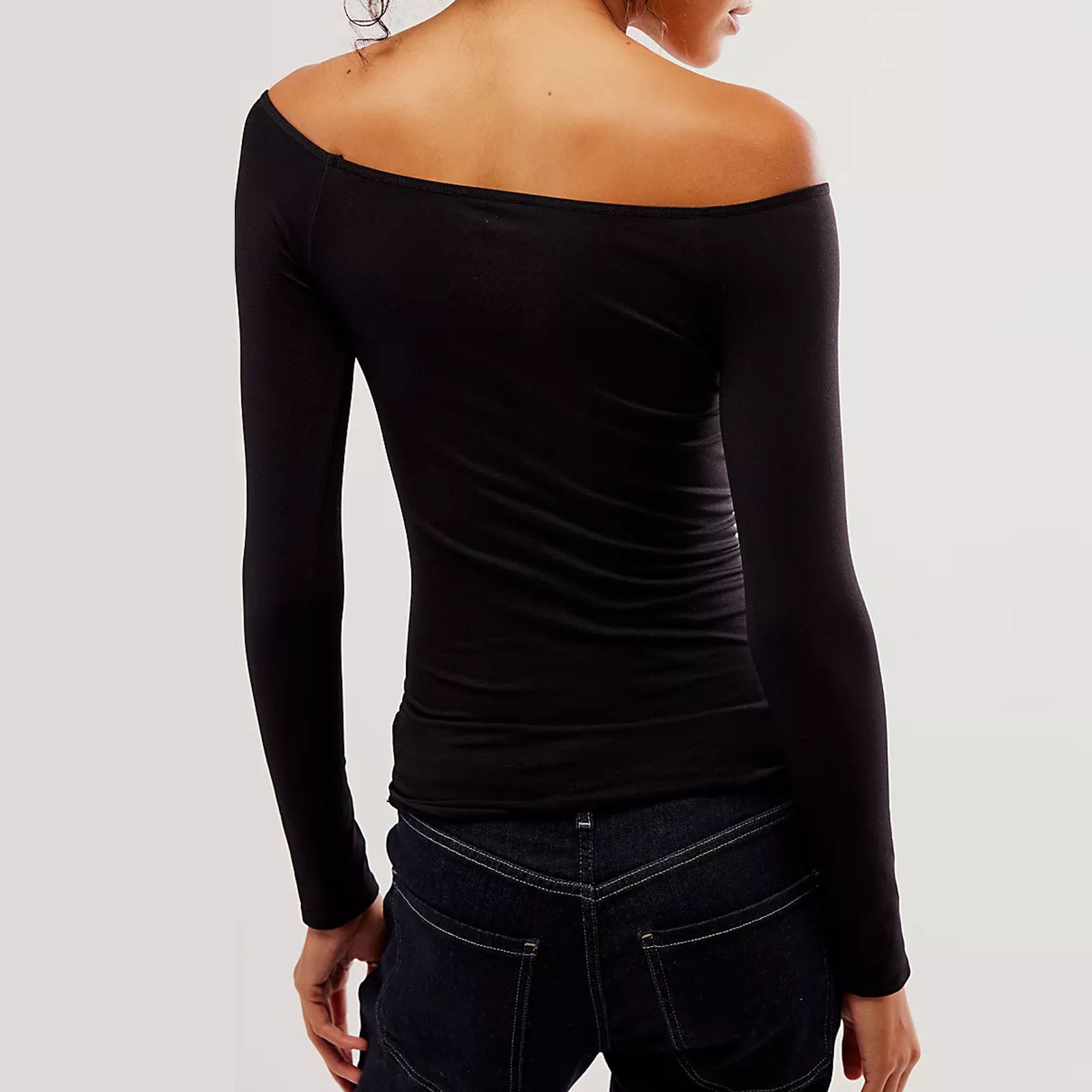 Off-Shoulder Crop Tee