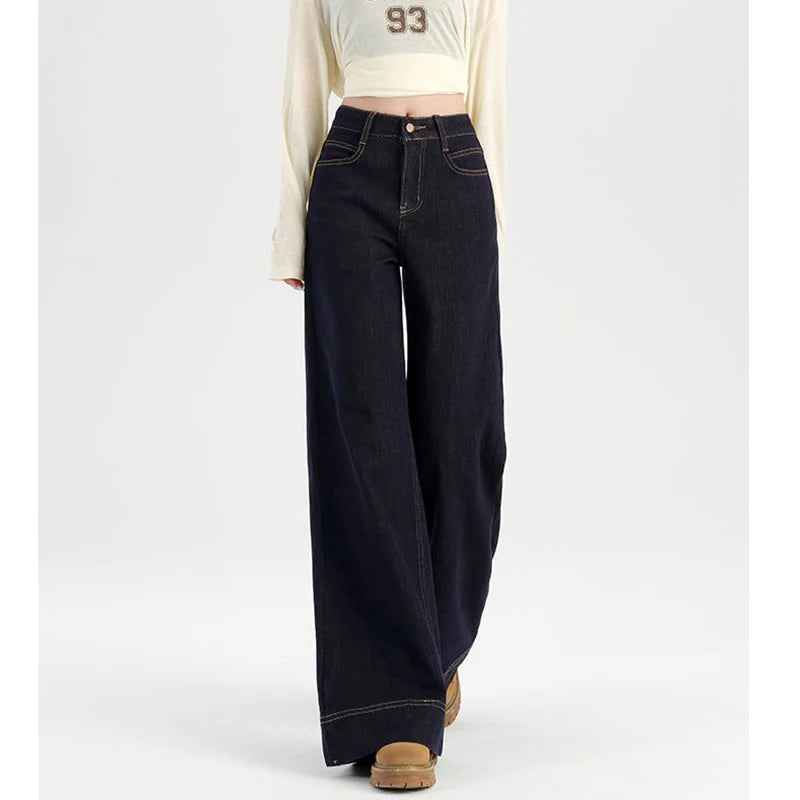High-Waist Punk Denim Skirt