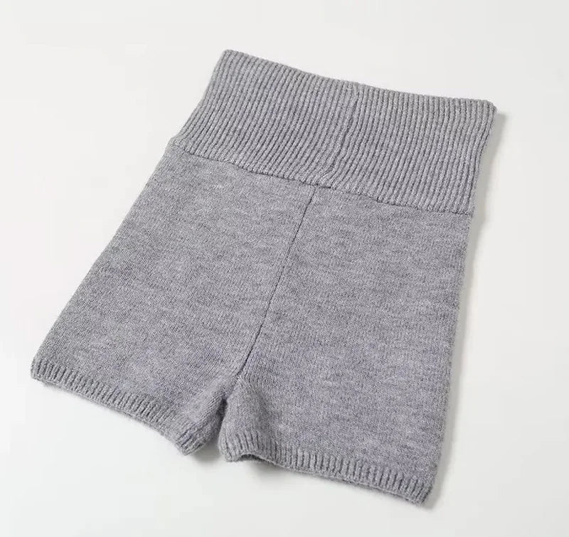 Fold-Over Knit Shorts