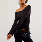 Off-Shoulder Crop Tee