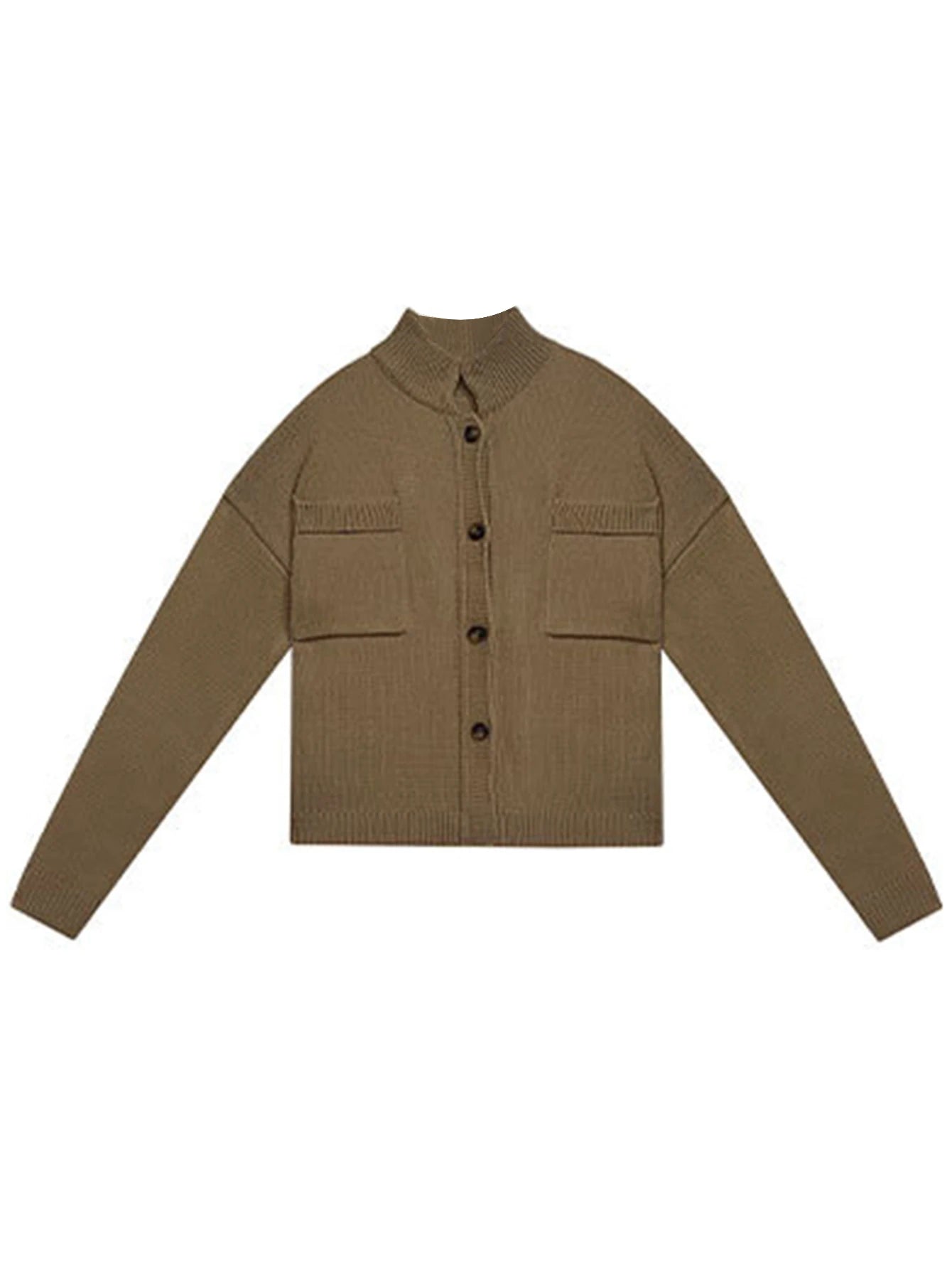 Button-Up Knit Cardigan