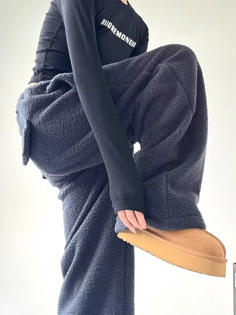 Thick Fleece Cargo Joggers