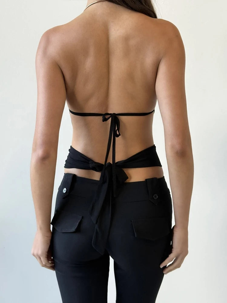 BF - Metal Ring Halter Camisole