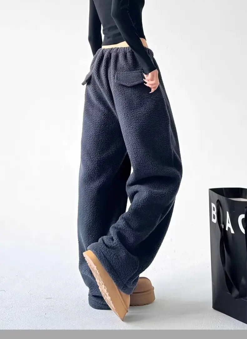 Thick Fleece Cargo Joggers