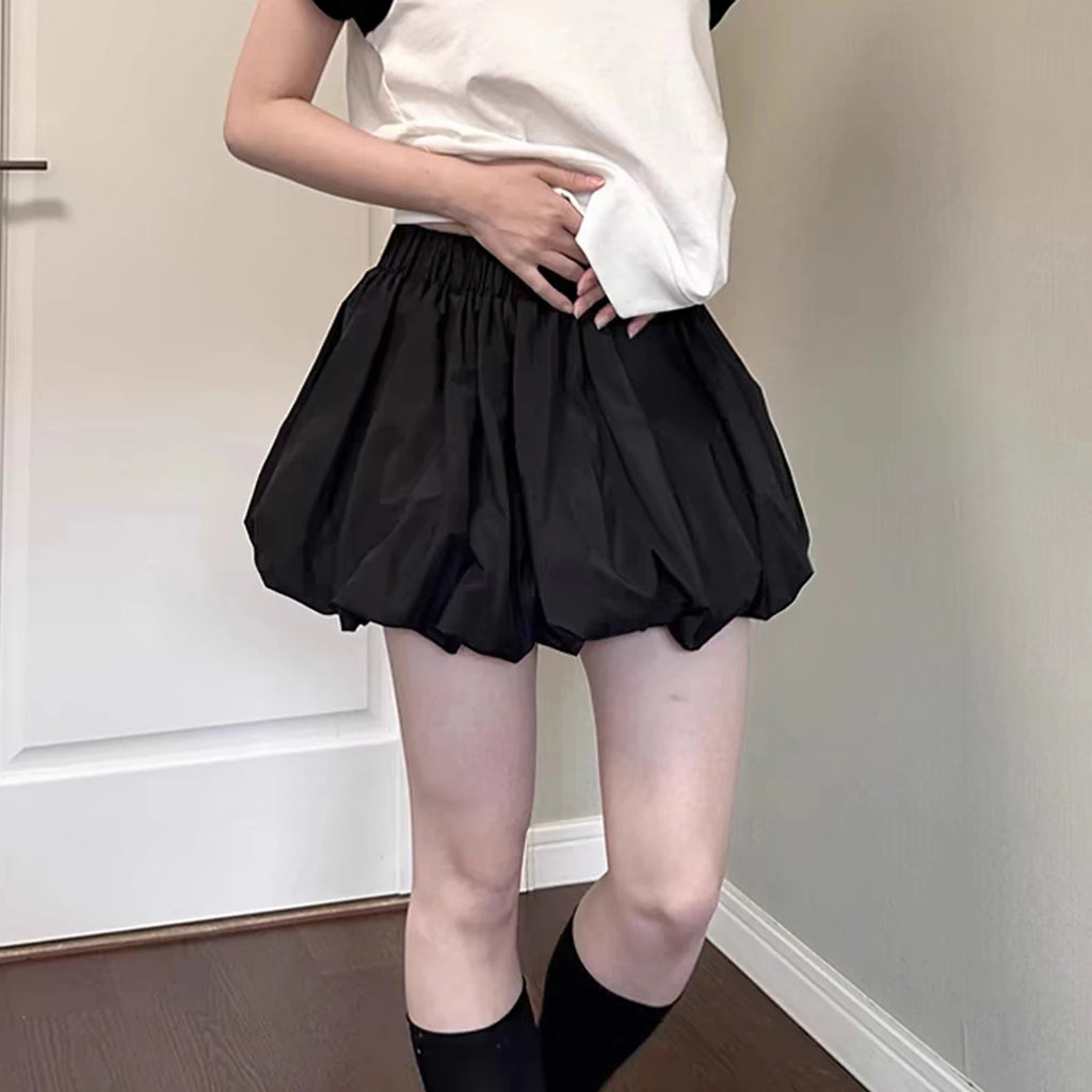 Ruffle Balloon Mini Skirt