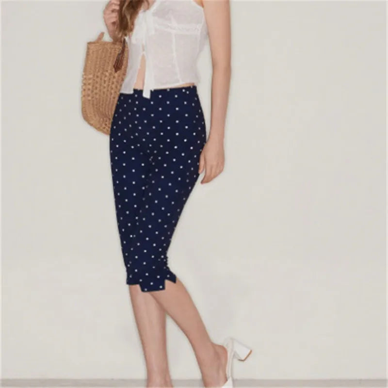Polka Dot Capri Leggings