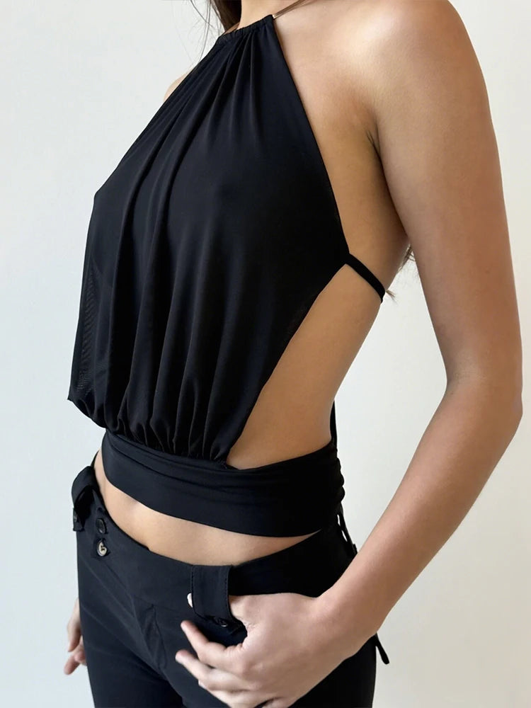 BF - Metal Ring Halter Camisole