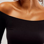 Off-Shoulder Crop Tee