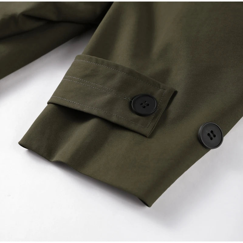 Hooded Short Trench Coat