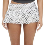 Polka Dot Ruffle Mini Skirt