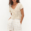 Tie-Front Hollow Tee
