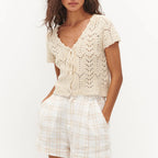 Tie-Front Hollow Tee