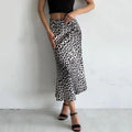 Leopard Print High-Waist Skirt
