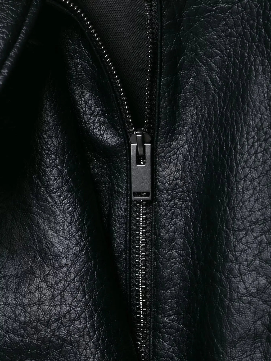 BF - synthetic leather stand collar Jacket