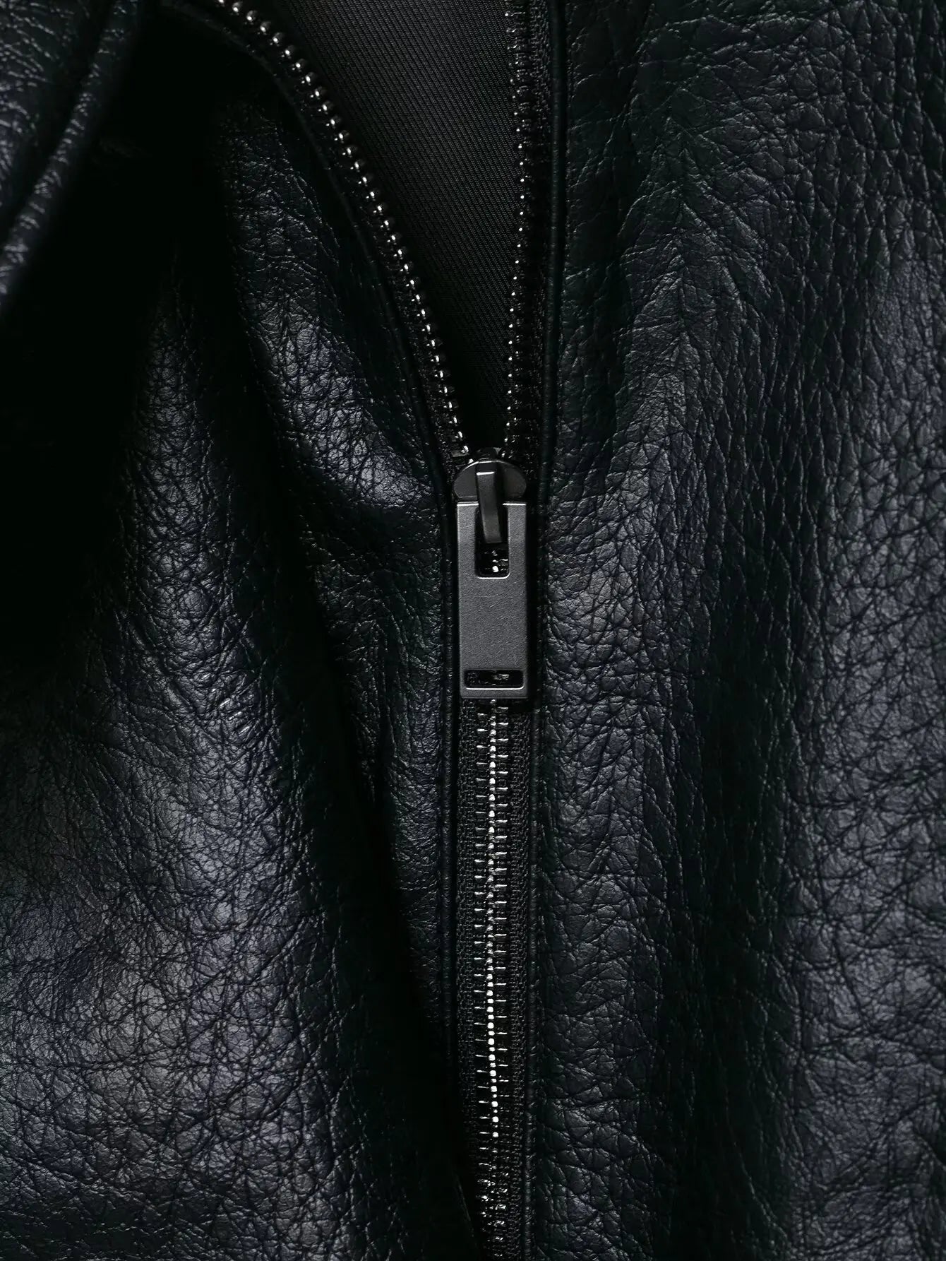 BF - synthetic leather stand collar Jacket