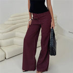 Striped Wide-Leg Pants