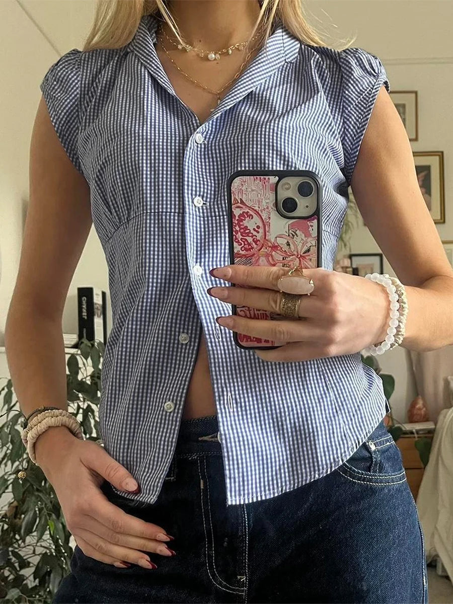 Floral Ruffle V-Neck Top