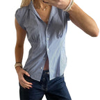Floral Ruffle V-Neck Top