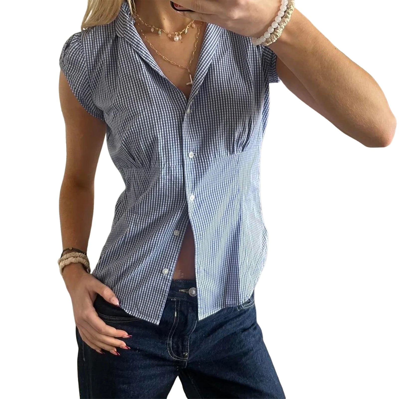 Floral Ruffle V-Neck Top