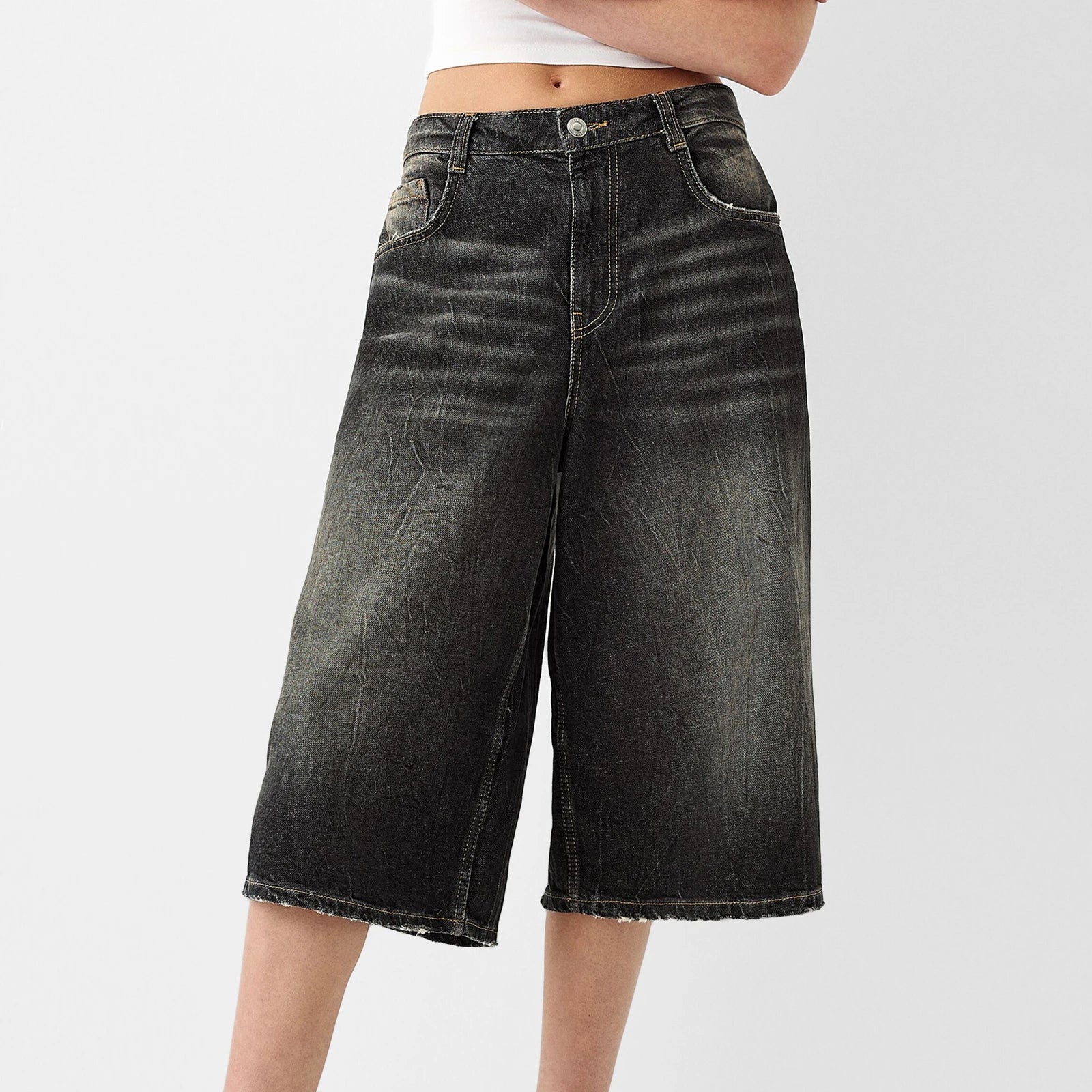 Vintage Baggy Jean Shorts