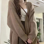 Loose V-Neck Cardigan