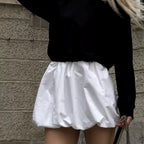Ruffle Balloon Mini Skirt